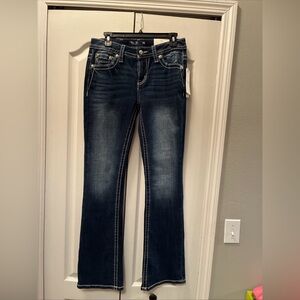 Miss me ladies mid rise boot cut jeans size 28/32